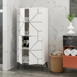 Armadio multiuso grande Bussola, 63x36 h136 cm,<Dmora Best Sale