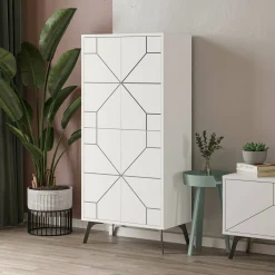 Armadio multiuso grande Bussola, 63x36 h136 cm,<Dmora Best Sale