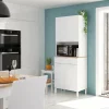 Armadio multiuso grande Dicentra, 72x40h186 cm, Bianco e Rovere<Dmora Sale
