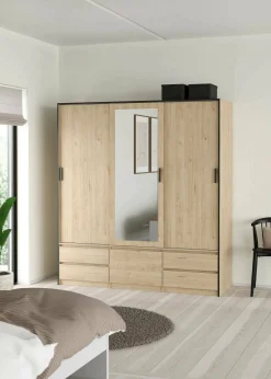 Armadio multiuso grande Ljalkova, 60x181 h200 cm,<Dmora Shop
