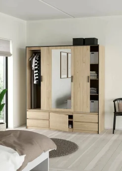 Armadio multiuso grande Ljalkova, 60x181 h200 cm,<Dmora Shop