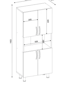 Armadio multiuso grande Tchoo, 60x30h140 cm,<Dmora Best
