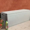 Baule Achse, 138x53h57 cm, Beige e Marrone<Dmora Clearance