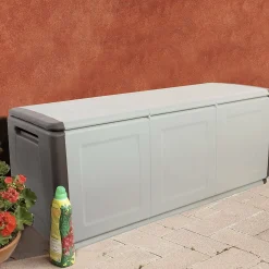 Baule Achse, 138x53h57 cm, Beige e Marrone<Dmora Clearance