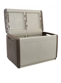 Baule Andra, 96x53h57 cm, Beige e Marrone<Dmora Online