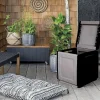 Baule Azziuro, 54x53h57 cm, Grigio chiaro e Nero<Dmora Cheap