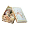 Box 6 sfere natalizie, bianco e blu<Dmora New