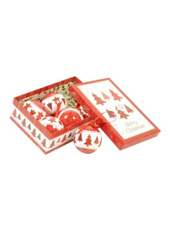 Box 6 sfere natalizie, bianco e<Dmora Shop