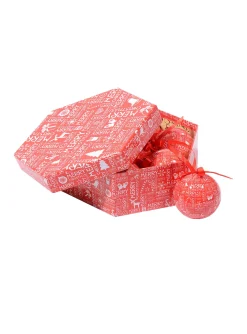 Box 7 sfere natalizie, e bianco<Dmora Online
