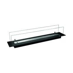 Bruciatore Affi, 99x19 h21 cm, Nero e Argento<Dmora Best Sale