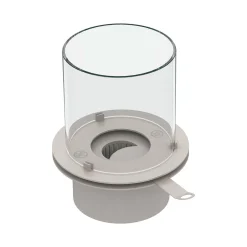 Bruciatore Ardore, 25x25 h31 cm, Grigio e Trasparente<Dmora Online