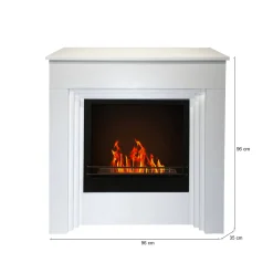 Camino a bioetanolo Kinsasa, 96x35 h96 cm,<Dmora Hot