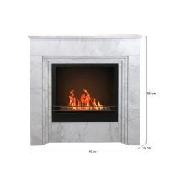 Camino a bioetanolo Kinsasa, 96x35 h96 cm,<Dmora Cheap