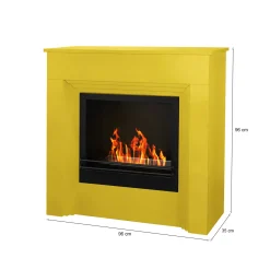 Camino a bioetanolo Kinsasa, 96x35 h96 cm,<Dmora Cheap