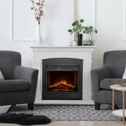 Camino elettrico Angrogna, 107x24 h95 cm,<Dmora Hot