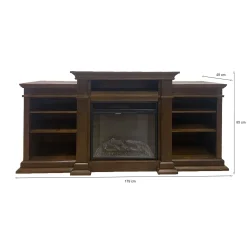 Camino elettrico Aramengo, 48x179 h85 cm,<Dmora Online