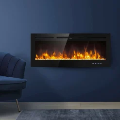 Camino elettrico Katla, 14x102 h55 cm,<Dmora Outlet