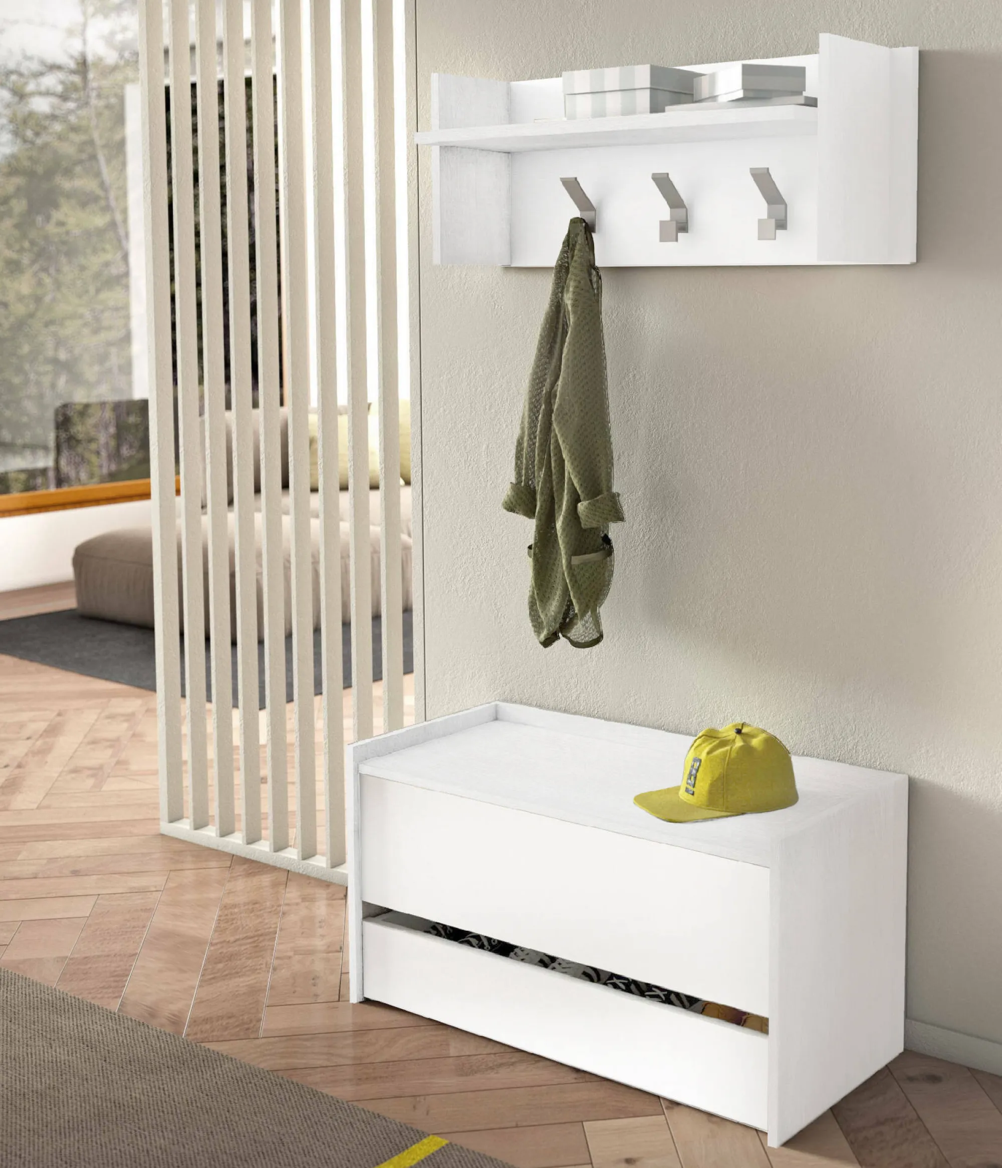 Cassapanca Dgaiard, 90x40h46 cm,<Dmora Fashion