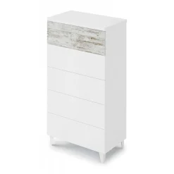 Cassettiera Aaron, 61x40h117 cm, con dettaglio<Dmora Sale