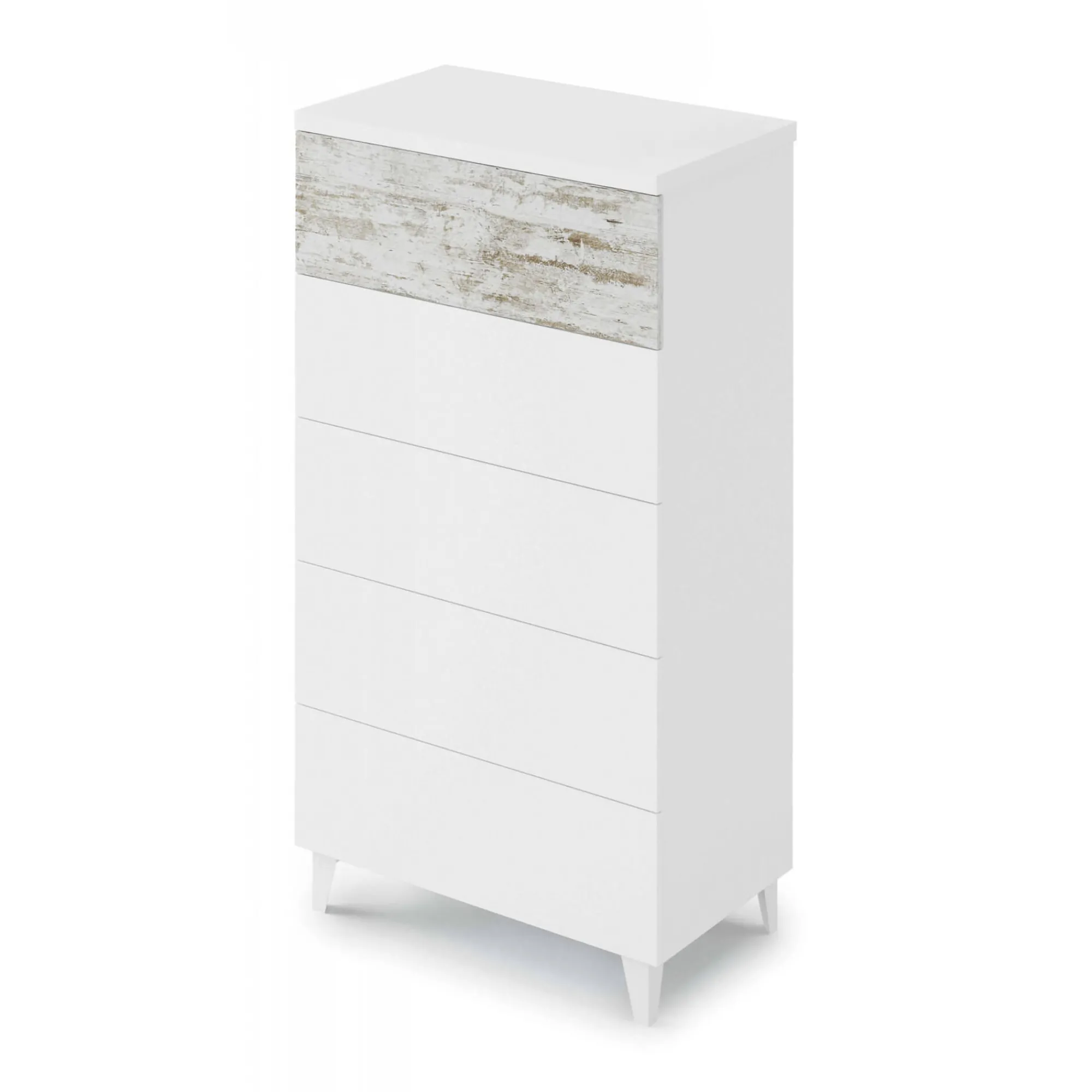 Cassettiera Aaron, 61x40h117 cm, con dettaglio<Dmora Sale