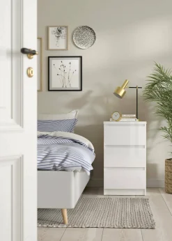 Cassettiera Accudino, 40x50 h70 cm, Bianco<Dmora Best Sale