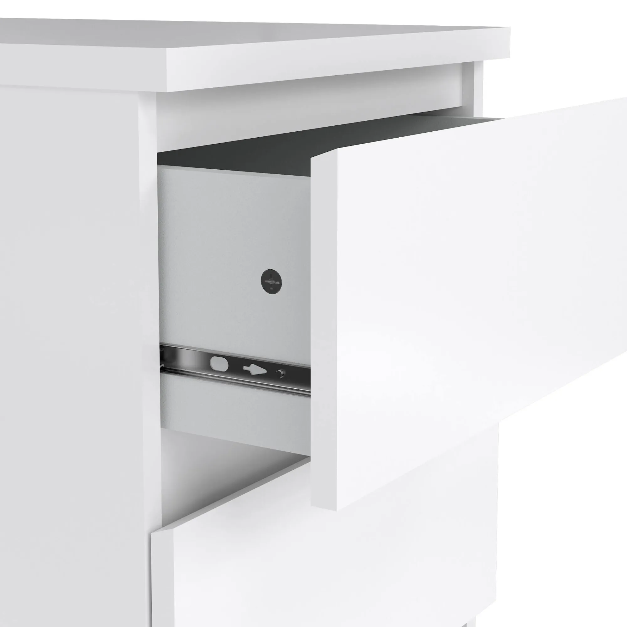 Cassettiera Accudino, 40x50 h70 cm, Bianco<Dmora Best Sale
