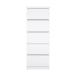 Cassettiera Achaldi, 40x50 h111 cm, Bianco<Dmora Cheap