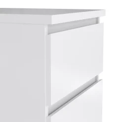 Cassettiera Achaldi, 40x50 h111 cm, Bianco<Dmora Cheap
