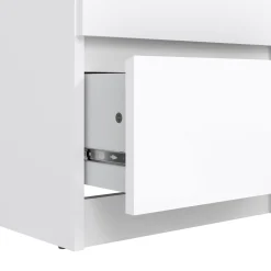 Cassettiera Achaldi, 40x50 h111 cm, Bianco<Dmora Cheap