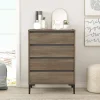 Cassettiera Adolphe, 72x45 h98 cm, Marrone e Antracite<Dmora Fashion