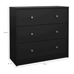 Cassettiera Alert, 72x30 h68 cm,<Dmora Cheap