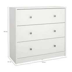 Cassettiera Alert, 72x30 h68 cm,<Dmora New