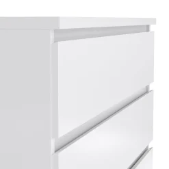 Cassettiera Ansel, 77x50 h111 cm, Bianco<Dmora New