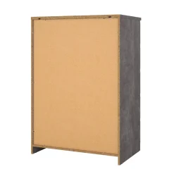 Cassettiera Ansel, 50x77 h111 cm, Cemento e Bianco<Dmora Cheap