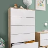 Cassettiera Armenia, 60x40h110 cm, Rovere e Bianco<Dmora Outlet