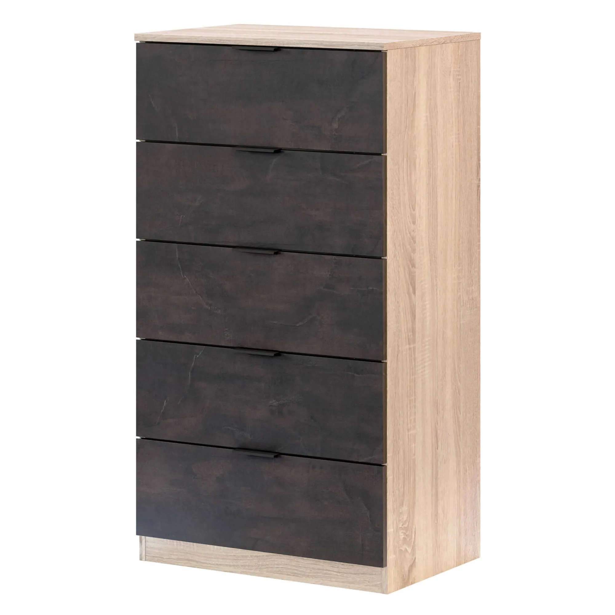 Cassettiera Armenia, 60x40h110 cm, Rovere e Antracite<Dmora Cheap