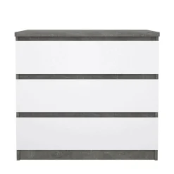 Cassettiera Artic, 50x77 h70 cm, Cemento e Bianco<Dmora Flash Sale