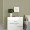 Cassettiera Arwen, 70x40 h76 cm, Quercia e Bianco<Dmora Sale