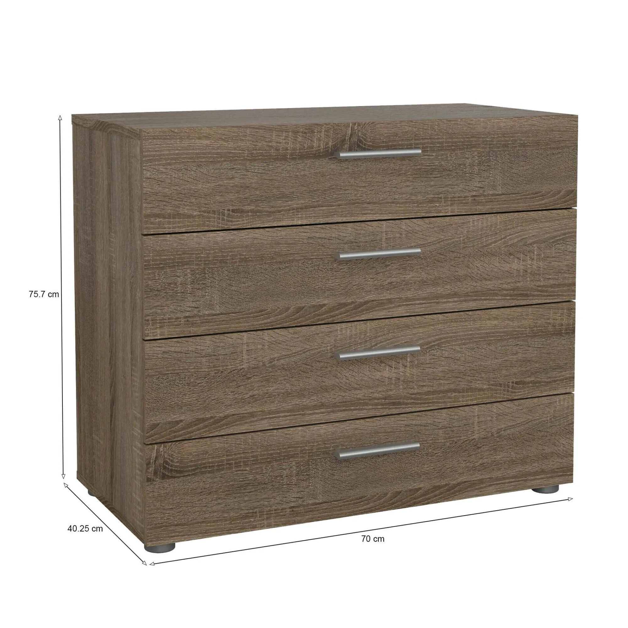 Cassettiera Arwen, 70x40 h76 cm,<Dmora Cheap