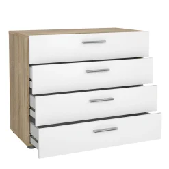 Cassettiera Arwen, 70x40 h76 cm, Quercia e Bianco<Dmora Sale