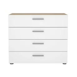 Cassettiera Arwen, 70x40 h76 cm, Quercia e Bianco<Dmora Sale