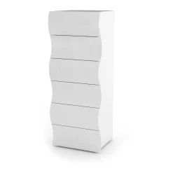 Cassettiera Asch, cm 50x40h122,<Dmora Outlet