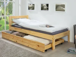 Cassettiera Augsburg, Settimino multiuso, Comò camera da letto, Mobile con cassetti, 199x22 h94 cm, Naturale<Dmora Discount