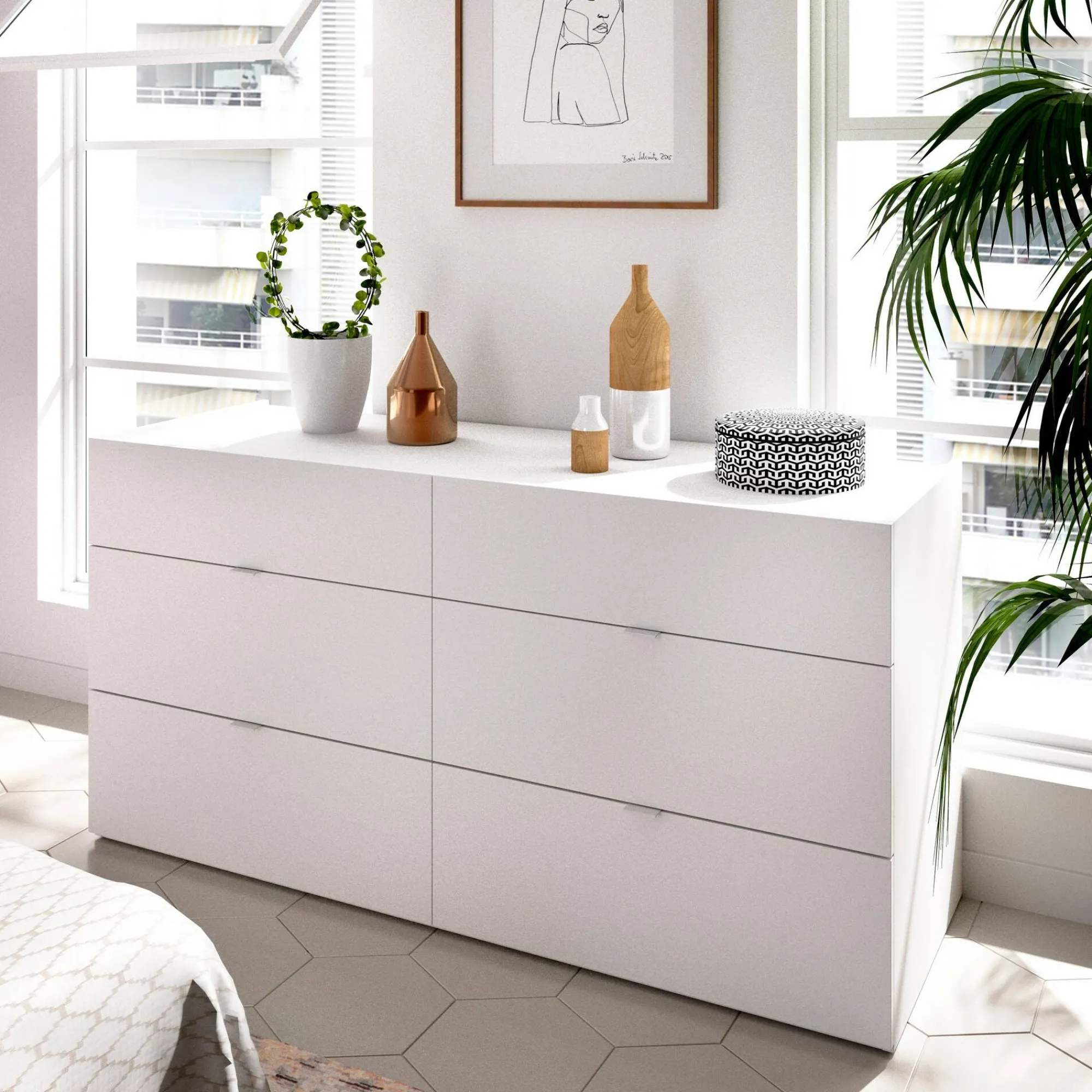 Cassettiera Avana, 120x39h62 cm,<Dmora Flash Sale