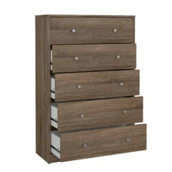 Cassettiera Contessa, 30x72 h108 cm, Rovere<Dmora Best Sale
