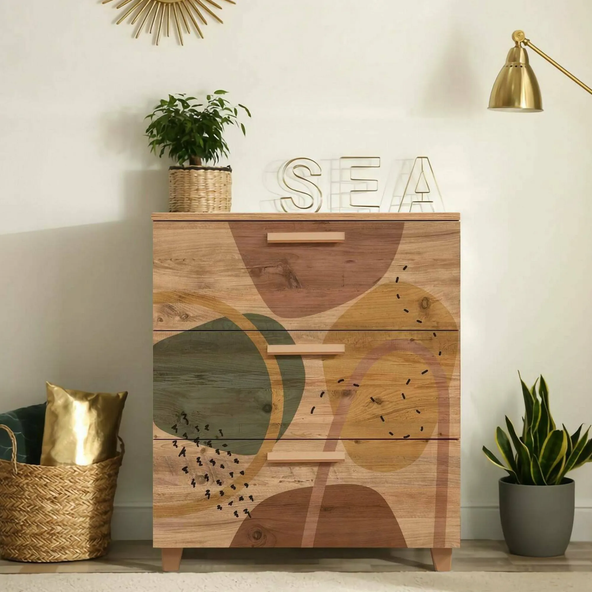 Cassettiera Dacia, 80x43h95 cm,<Dmora Best