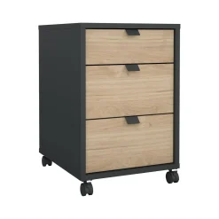 Cassettiera Drispol, 48x41 h61 cm, Rovere e Grigio<Dmora Cheap