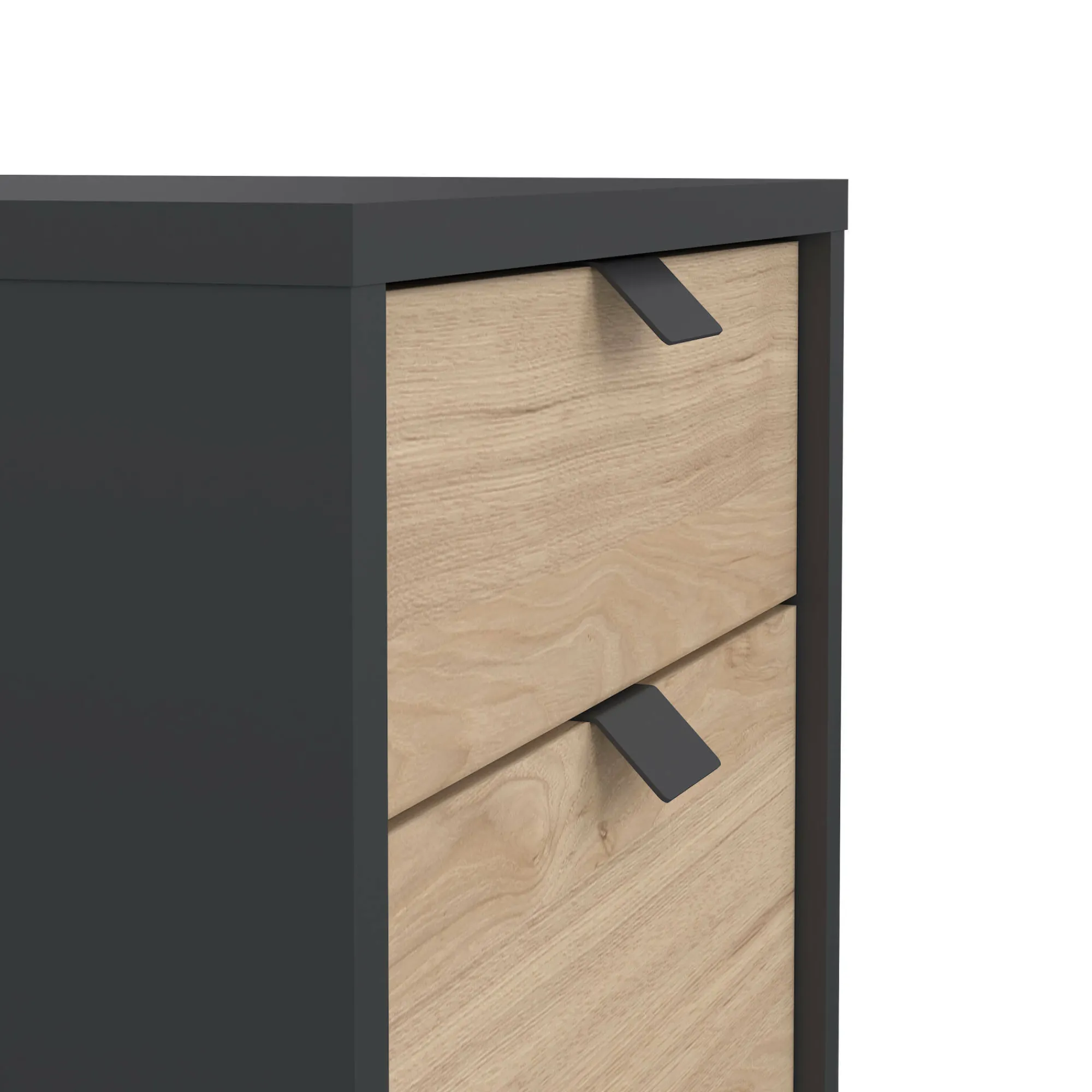 Cassettiera Drispol, 48x41 h61 cm, Rovere e Grigio<Dmora Cheap