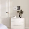 Cassettiera Kajiki, 50x77 h68 cm, Bianco<Dmora Hot