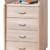 Cassettiera Kiel, Settimino multiuso, Comò camera da letto, Mobile con cassetti, 40x36 h65 cm,<Dmora Discount